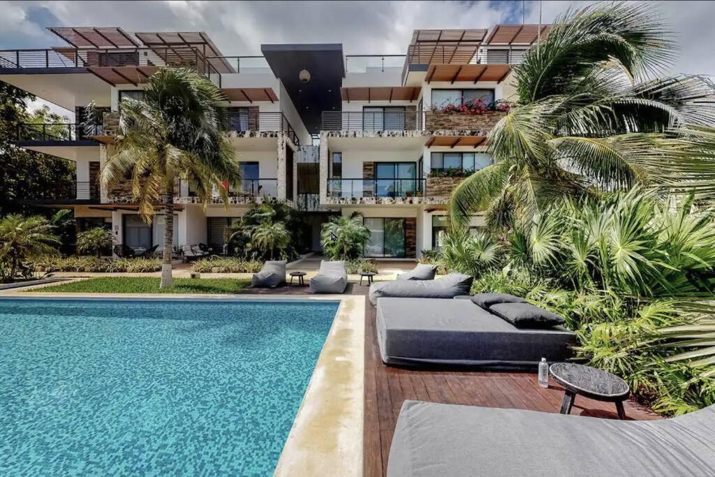 Spacious Condo, Beautiful Pool, Wi-Fi - Casa Kaanal 104 Tulum Zewnętrze zdjęcie