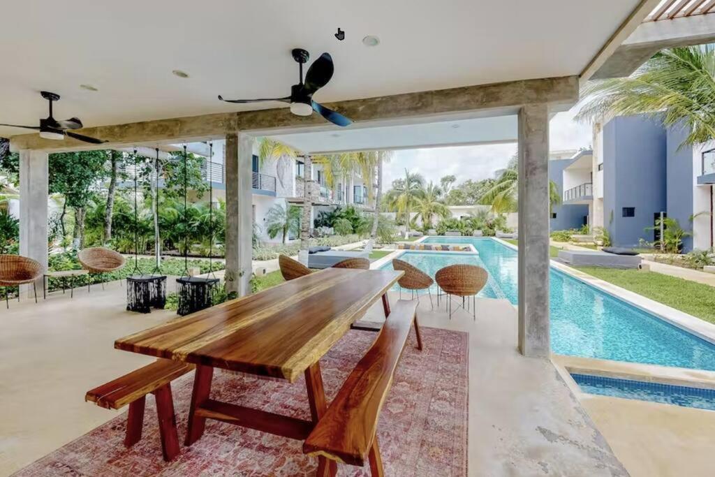 Spacious Condo, Beautiful Pool, Wi-Fi - Casa Kaanal 104 Tulum Zewnętrze zdjęcie